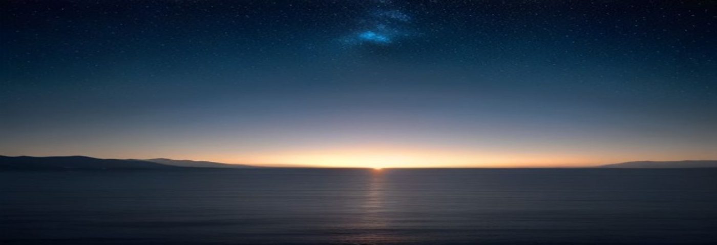 风月大陆游戏世界观大图，烟雾弥漫的古典江湖山水场景，月色朦胧、飞檐翘角隐于薄雾之中，画面氛围幽远沉静